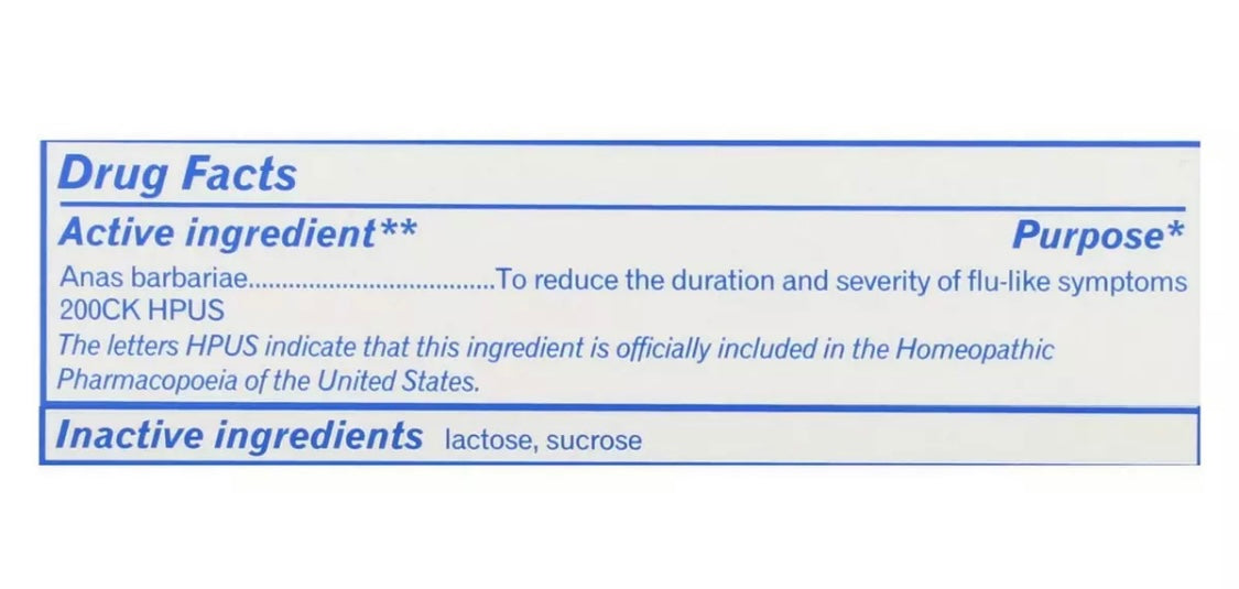 Oscillococcinum 30 count value box Natural Energy Nutrition Center